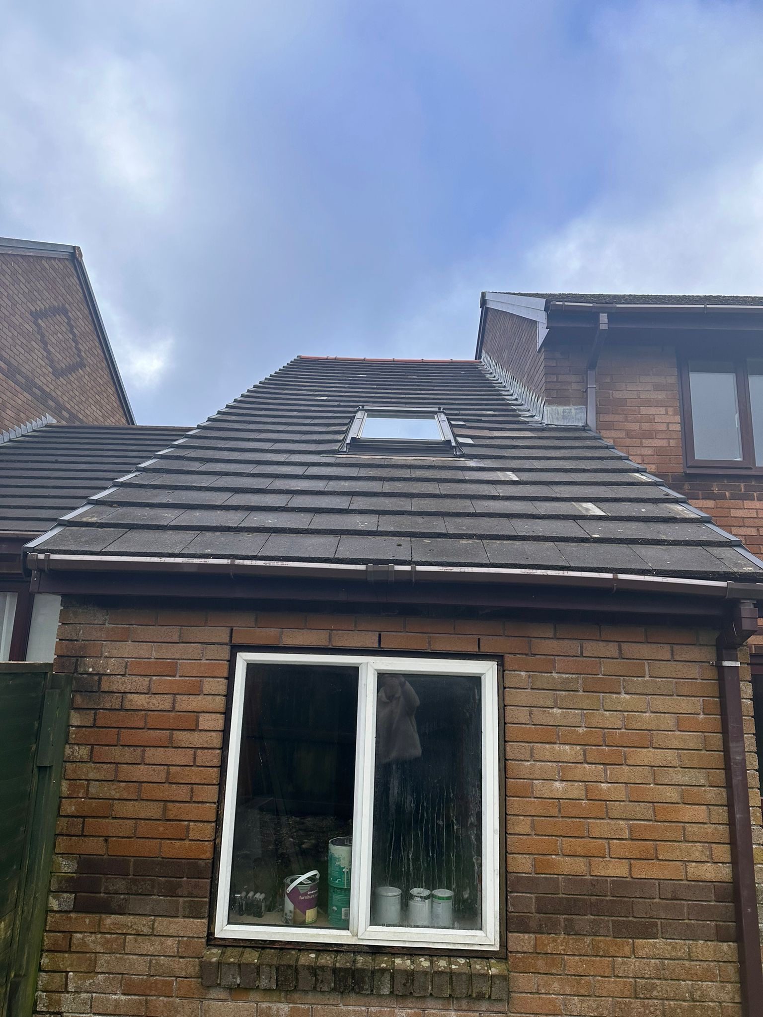 Velux roof window installed and finished